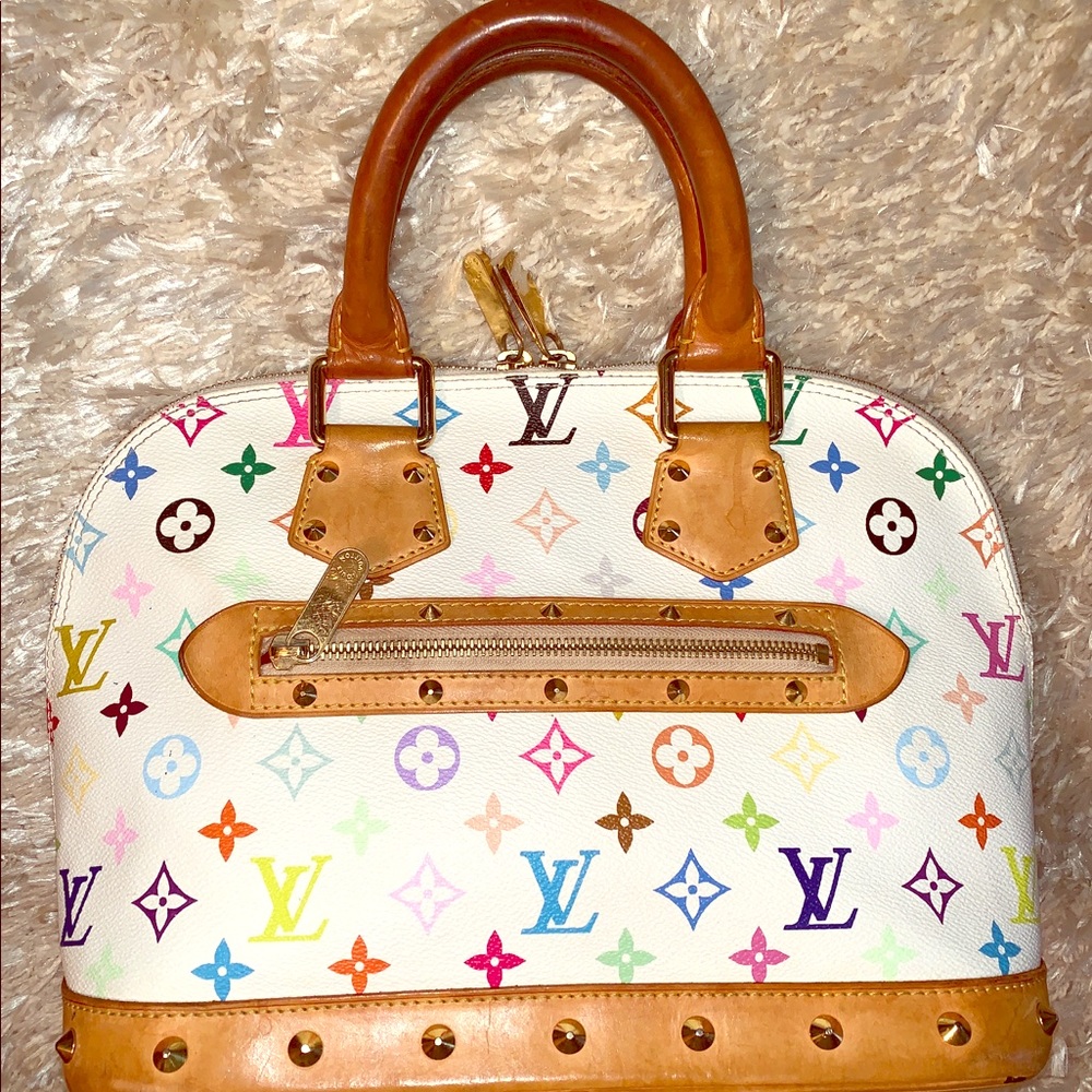 Louis Vuitton Alma White Multi